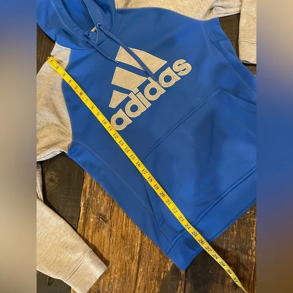 ADIDAS Bundle Lot: Blue and Gray Hoodie WITH 2 T-Shirts & Waist Pack Unisex - Picture 3 of 15